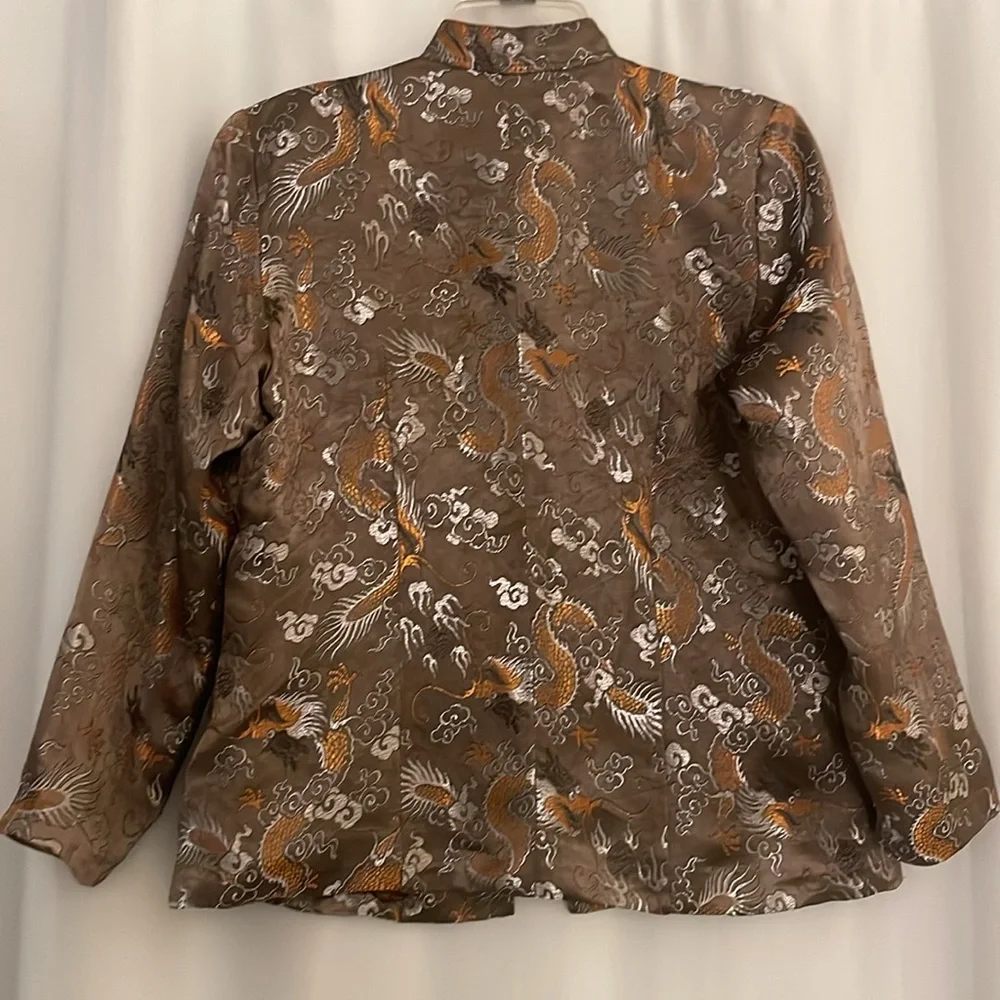 3 for $25! Asian Dragon Print Women’s Jacket,‎  Size L